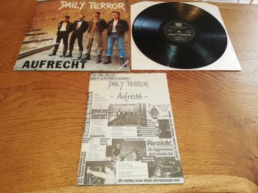 Daily Terror Aufrecht 1984 Aggressive Rockproduktionen – AG 0032 Deutsche Pressung VG+/VG+